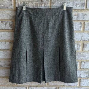 Tommy Hilfiger Vintage Wool/Silk Blend Pleated Gray Skirt Women's Size 10